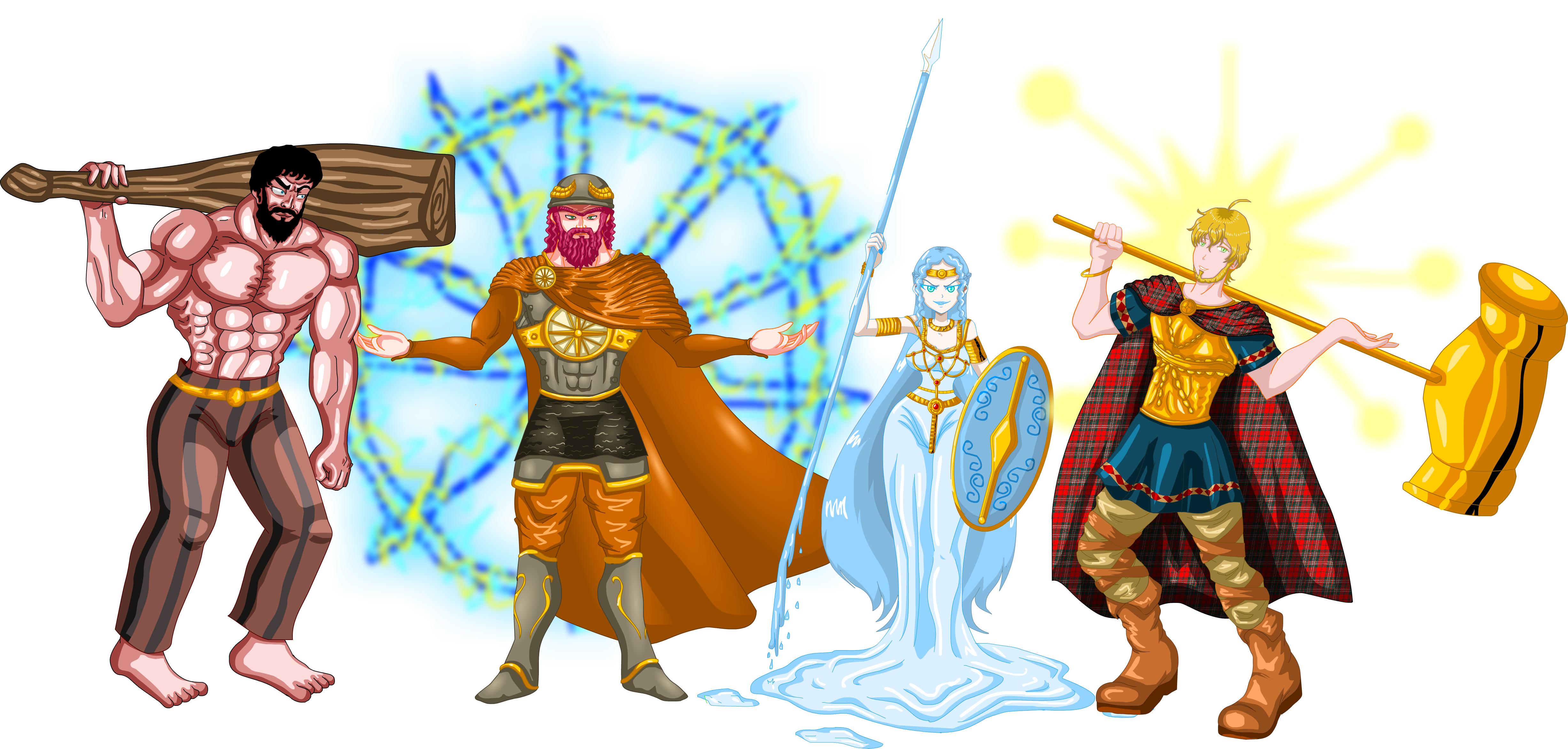 Smertrios, Taranis. Belisama y Sucellos