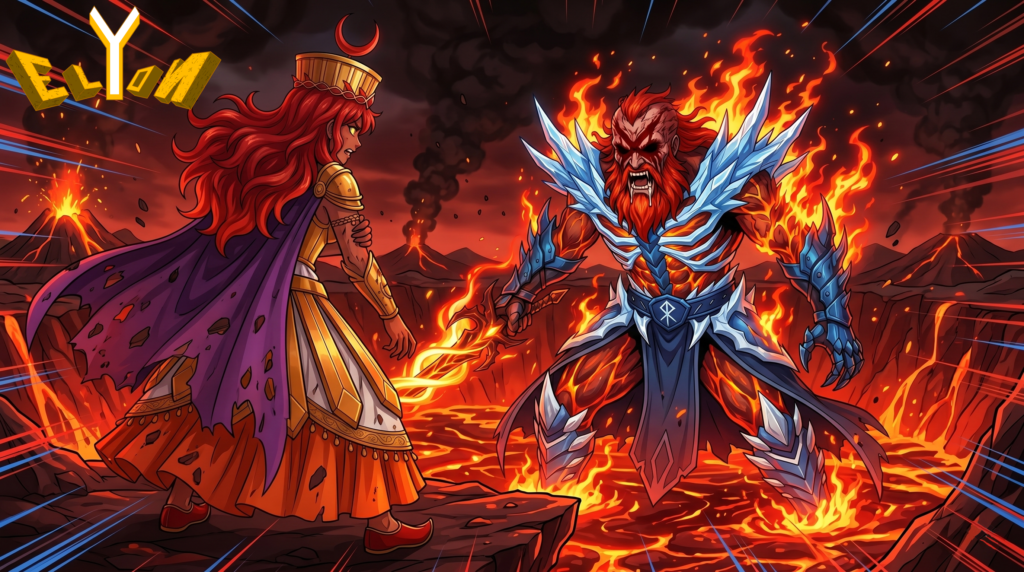 1-22. Tannit vs Surtr - Elyon - Novela de fantasía mitológica