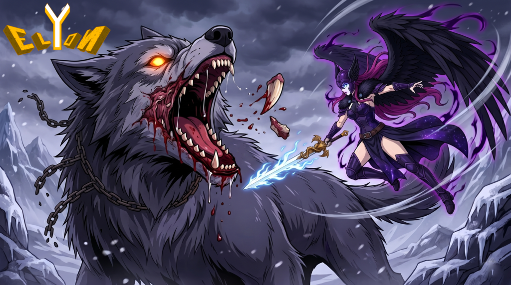 1-23. Morrigan vs Fenrir - Elyon - Novela de fantasía mitológica