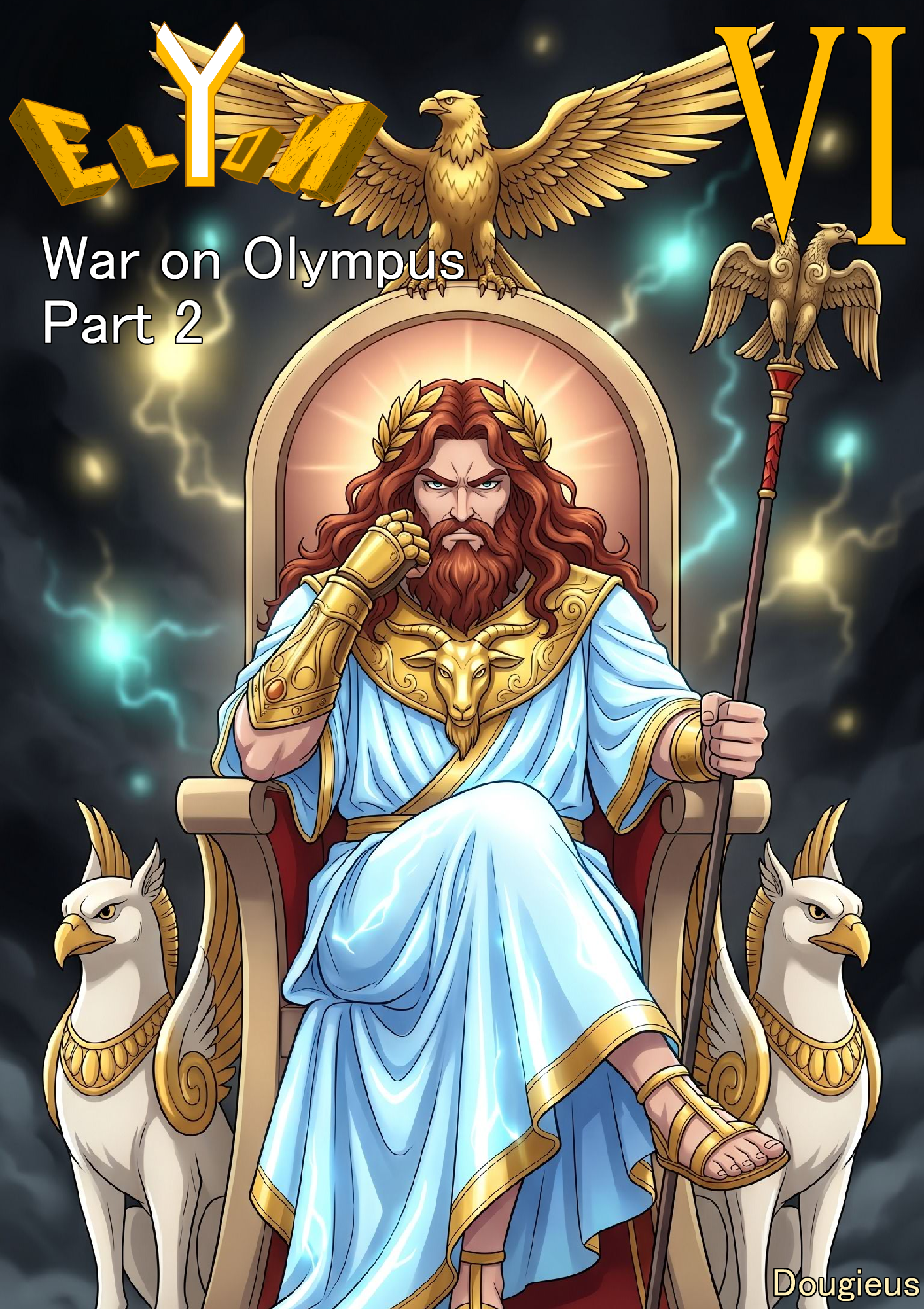 Portada de Elyon Libro VI - Guerra en Olimpo Parte 2